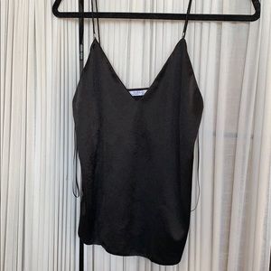 Black cami loose with silver detailing